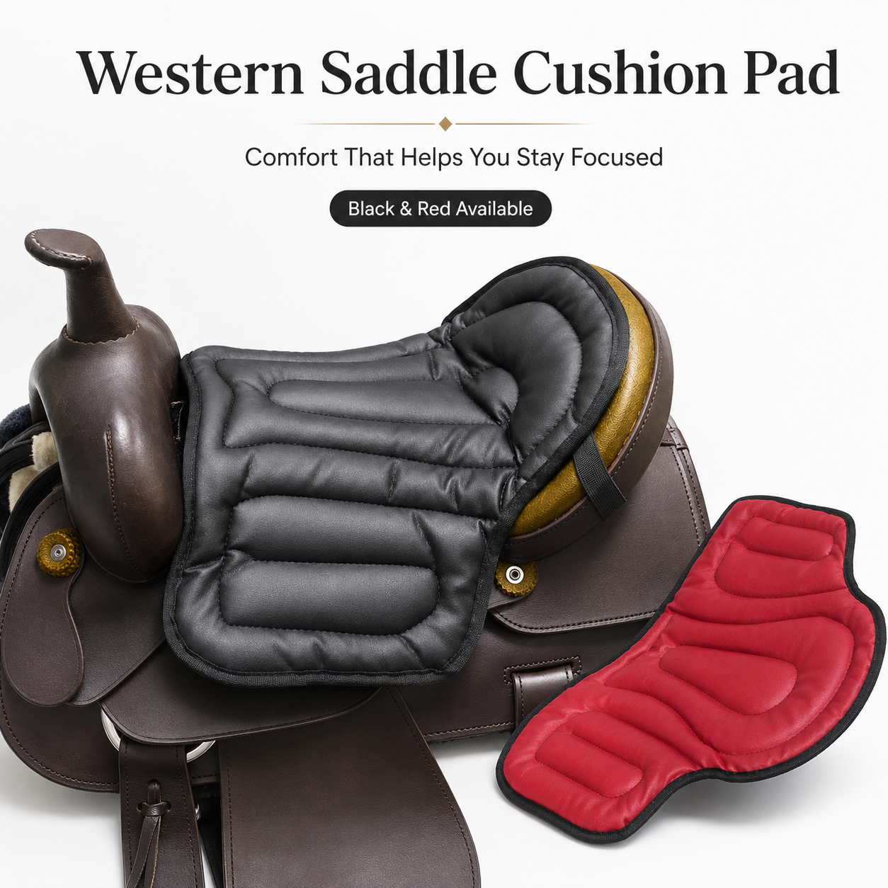 Quachton™ Soft PU Western Saddle Pad