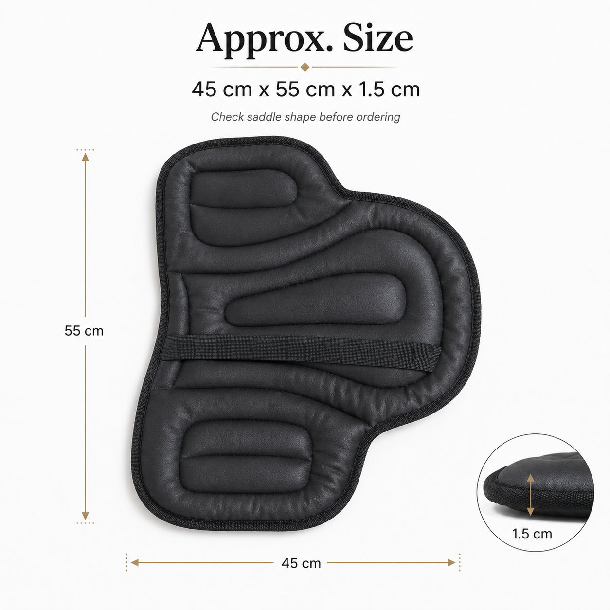 Quachton™ Soft PU Western Saddle Pad