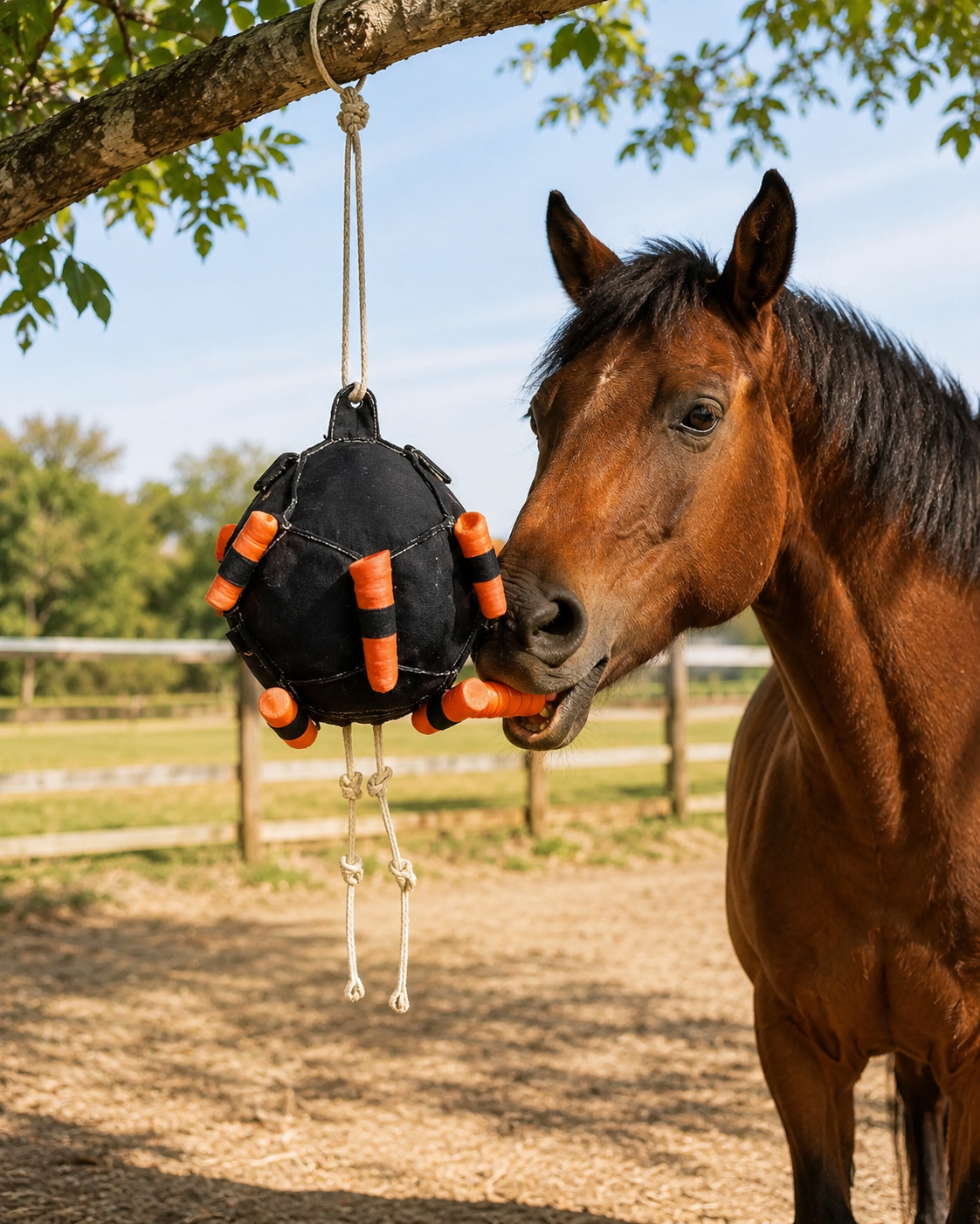 Quachton™ Hanging Carrot Slow-Feeder Treat Ball