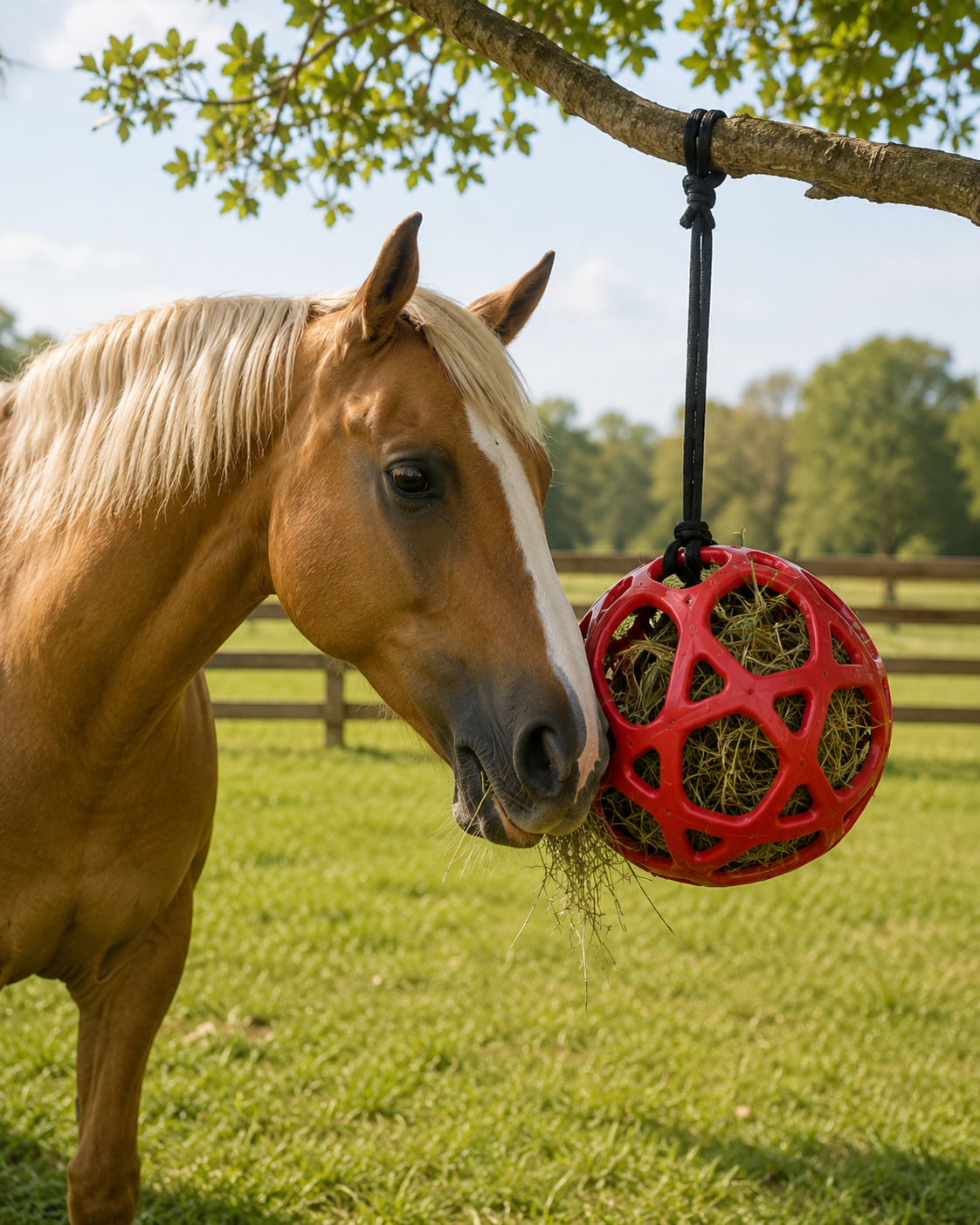 Quachton™ Hanging Hay Feeder Treat Ball