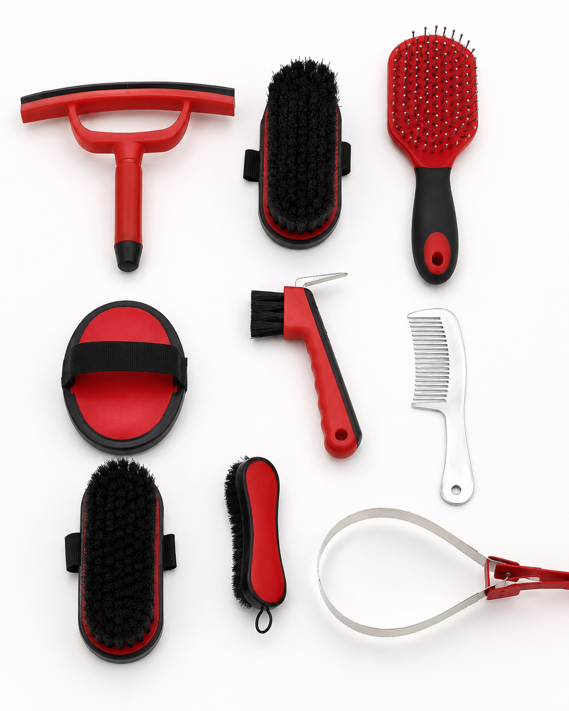 Quachton™ 9-Piece Horse Grooming Kit with Carry Tote