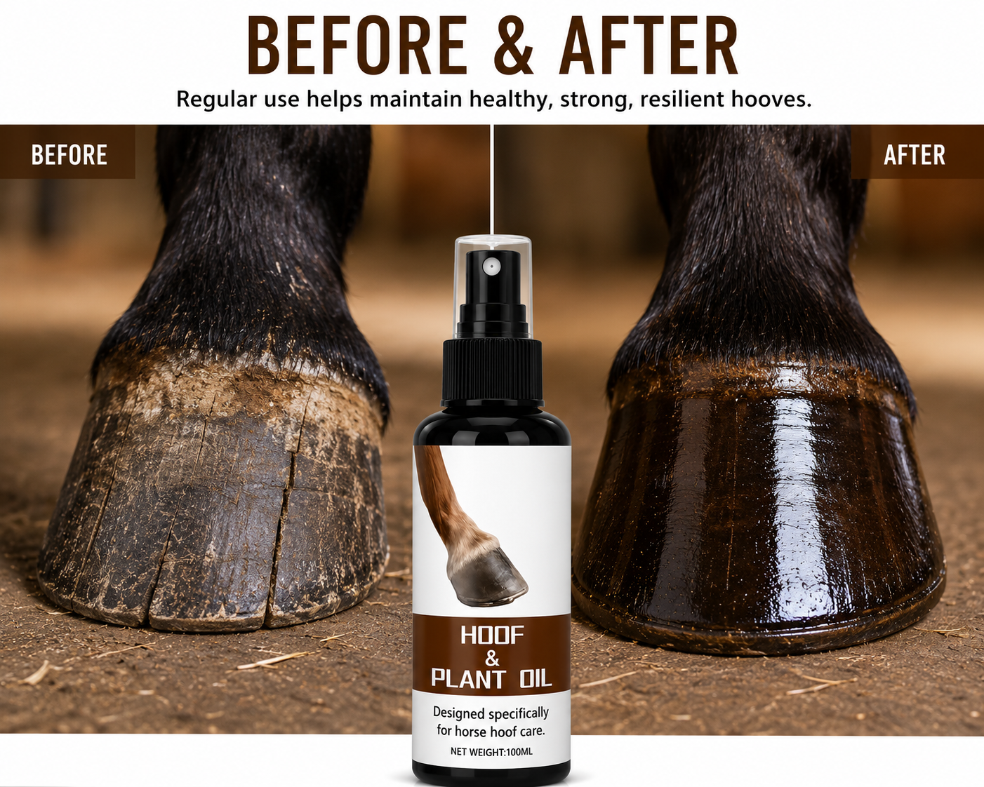 Quachton™ Restorative Horse Hoof Oil (100ml)