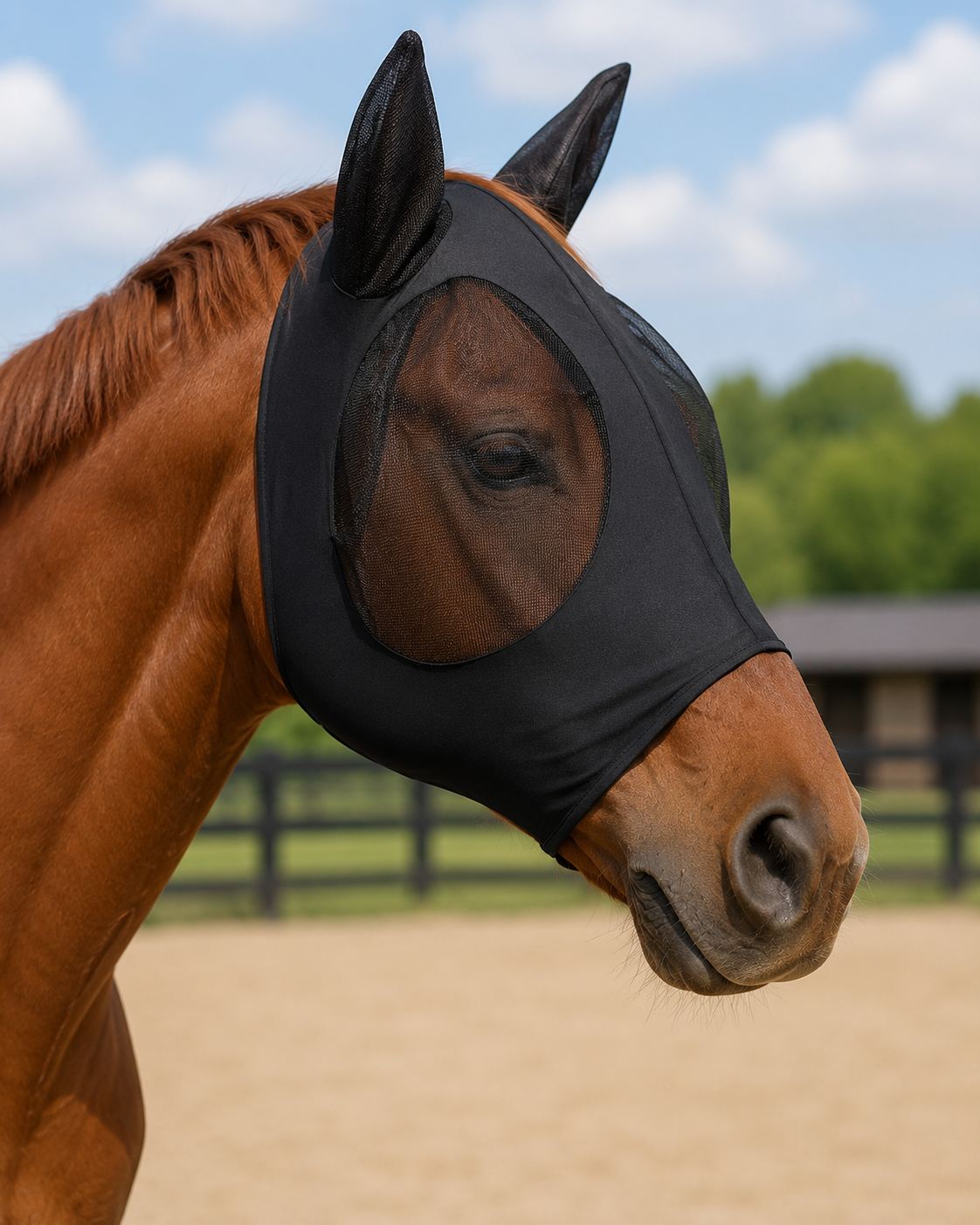 Quachton™ Breathable Fly Mask with UV Protection