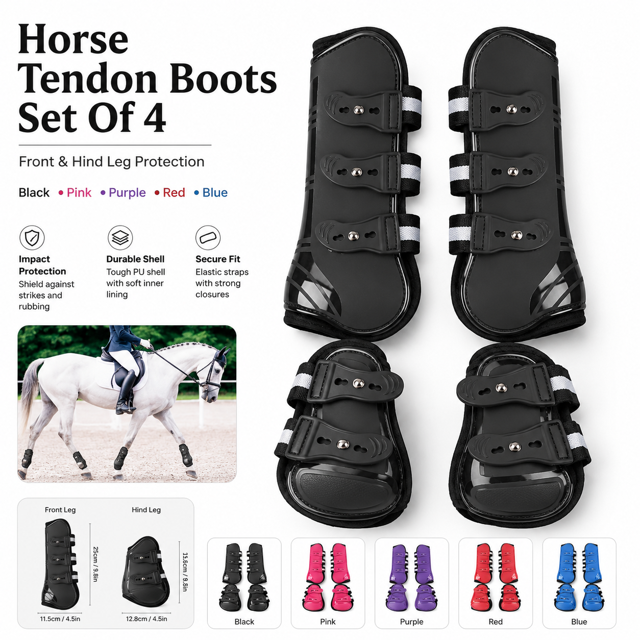 Quachton™ Tendon Protection Leg Boots (Set of 4)