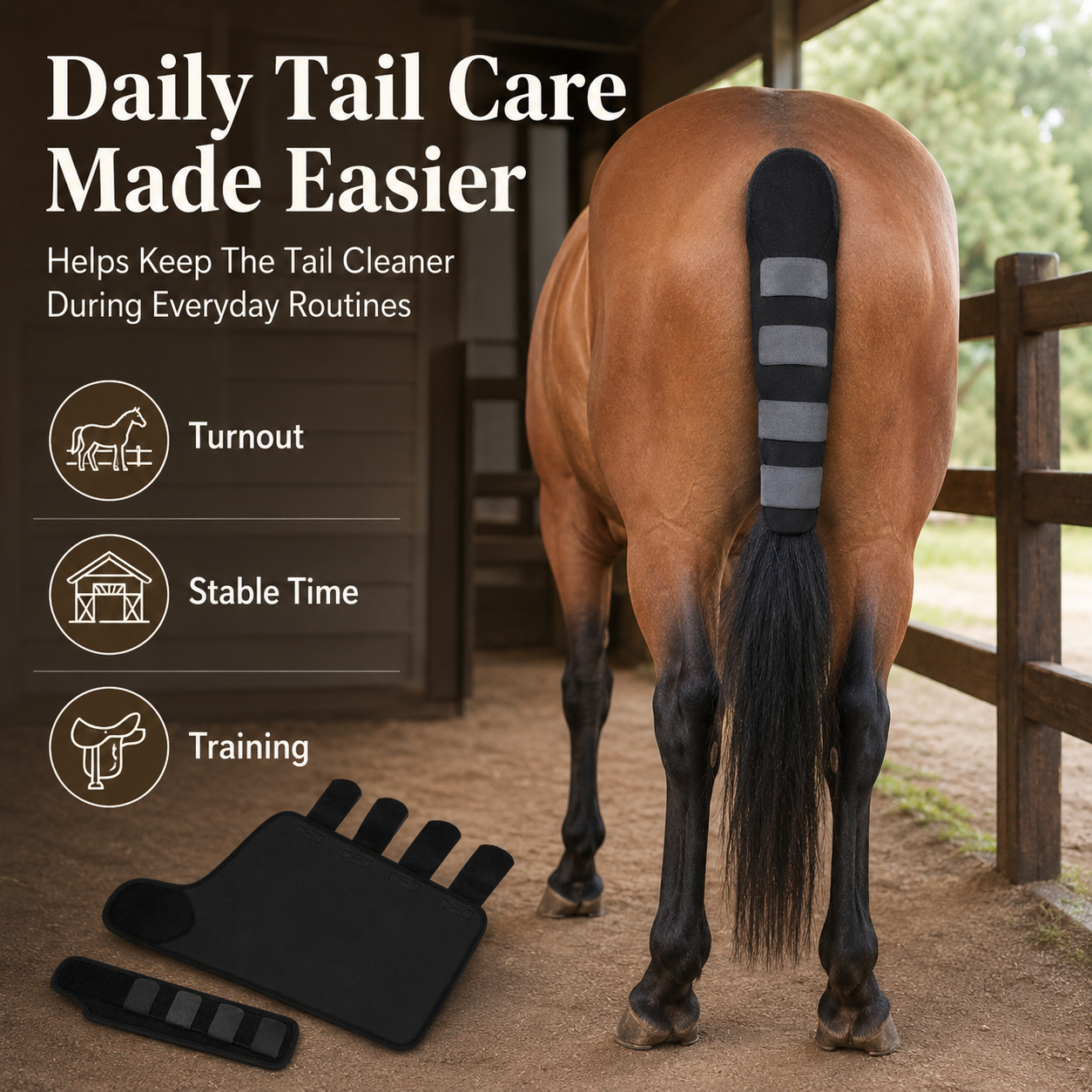 Quachton™ Protective Horse Tail Wrap