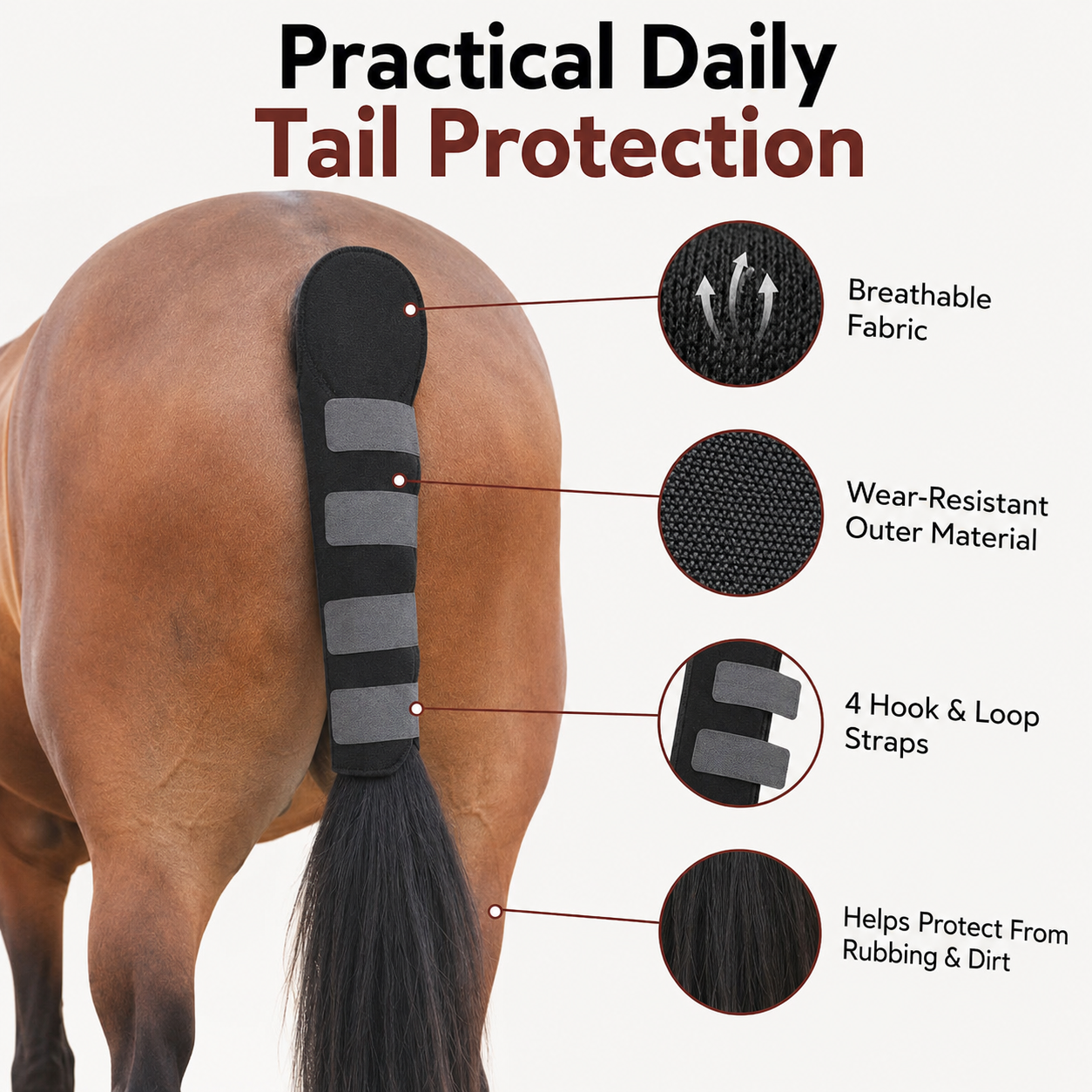 Quachton™ Protective Horse Tail Wrap
