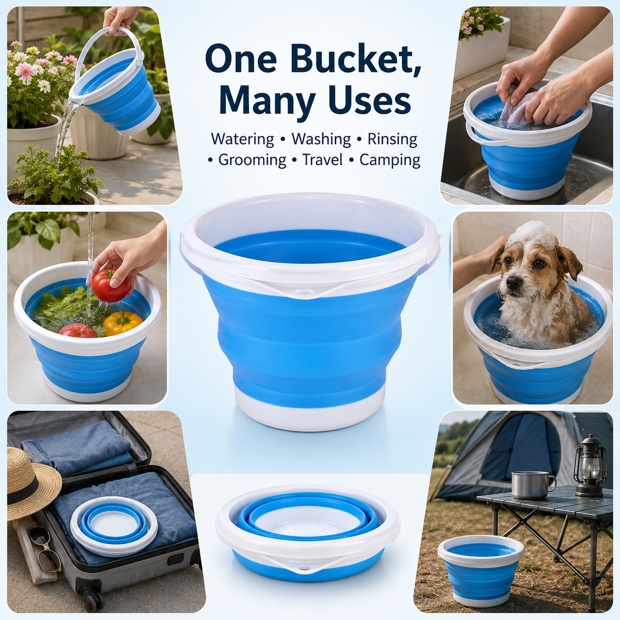Quachton™ Collapsible 3L Water Bucket