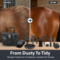 Quachton™ 11-Piece Complete Horse Grooming Kit with Tote Bag