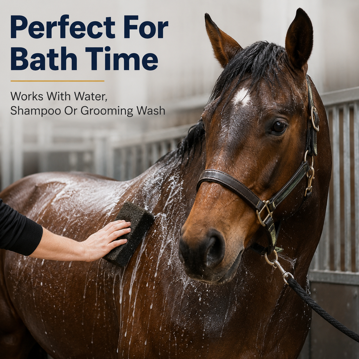Quachton™ Professional Horse Grooming Brush & Sponge Set