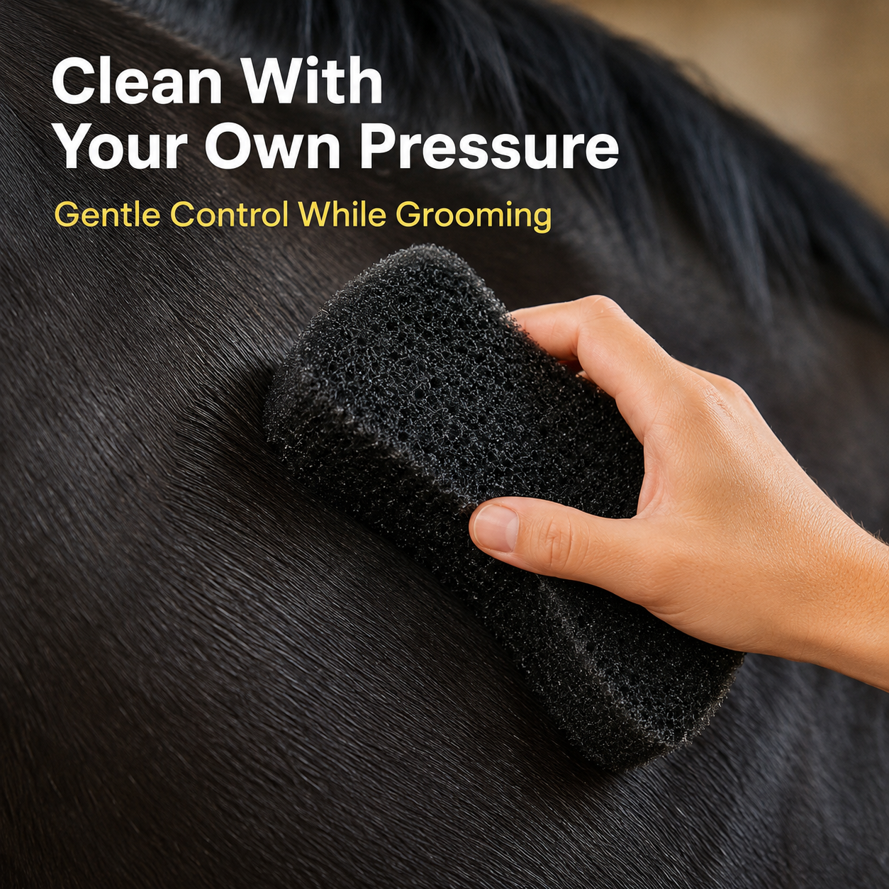 Quachton™ Professional Horse Grooming Brush & Sponge Set