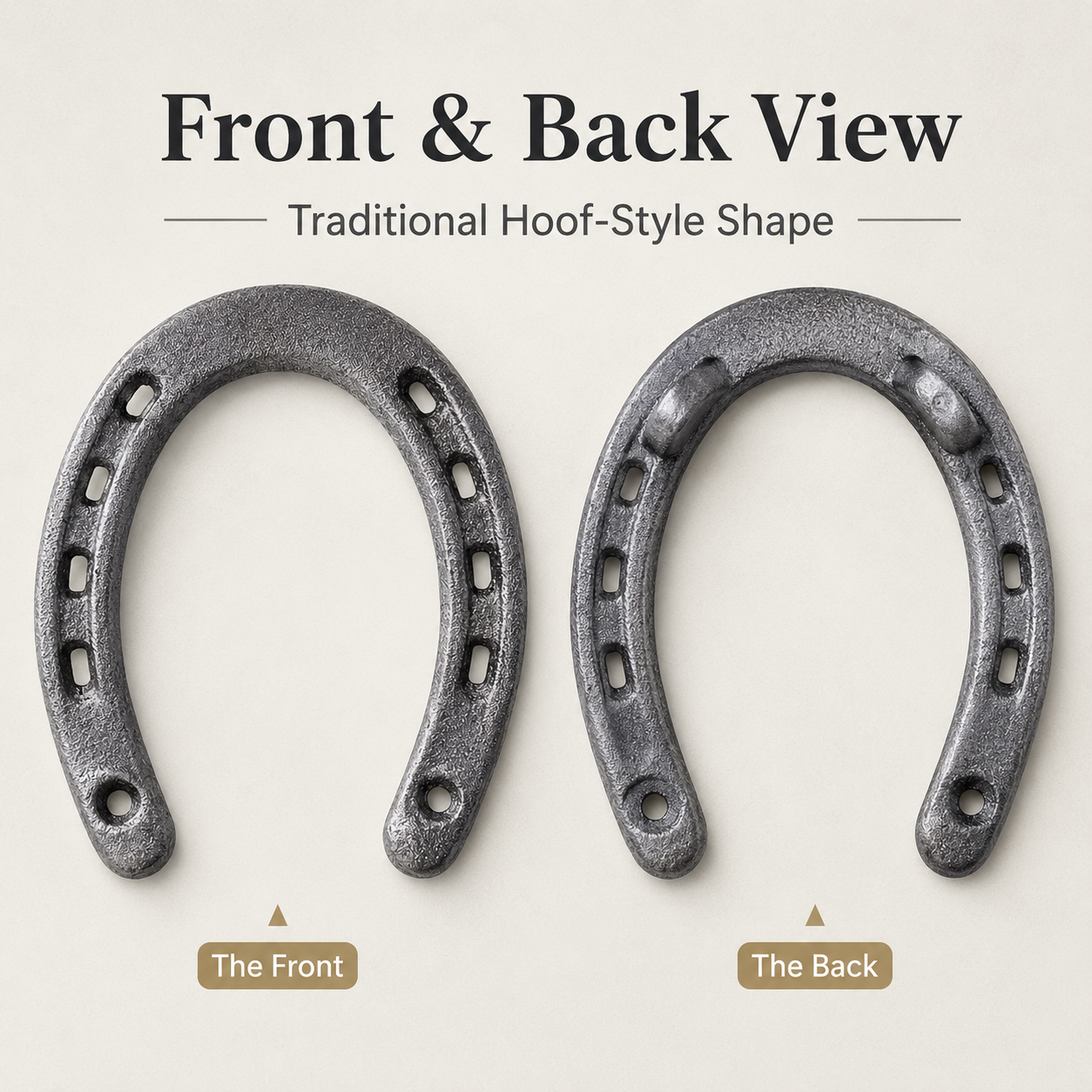 Quachton™ Cast Iron Horseshoes (Set of 4)
