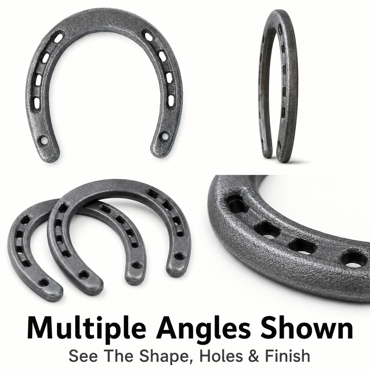 Quachton™ Cast Iron Horseshoes (Set of 4)