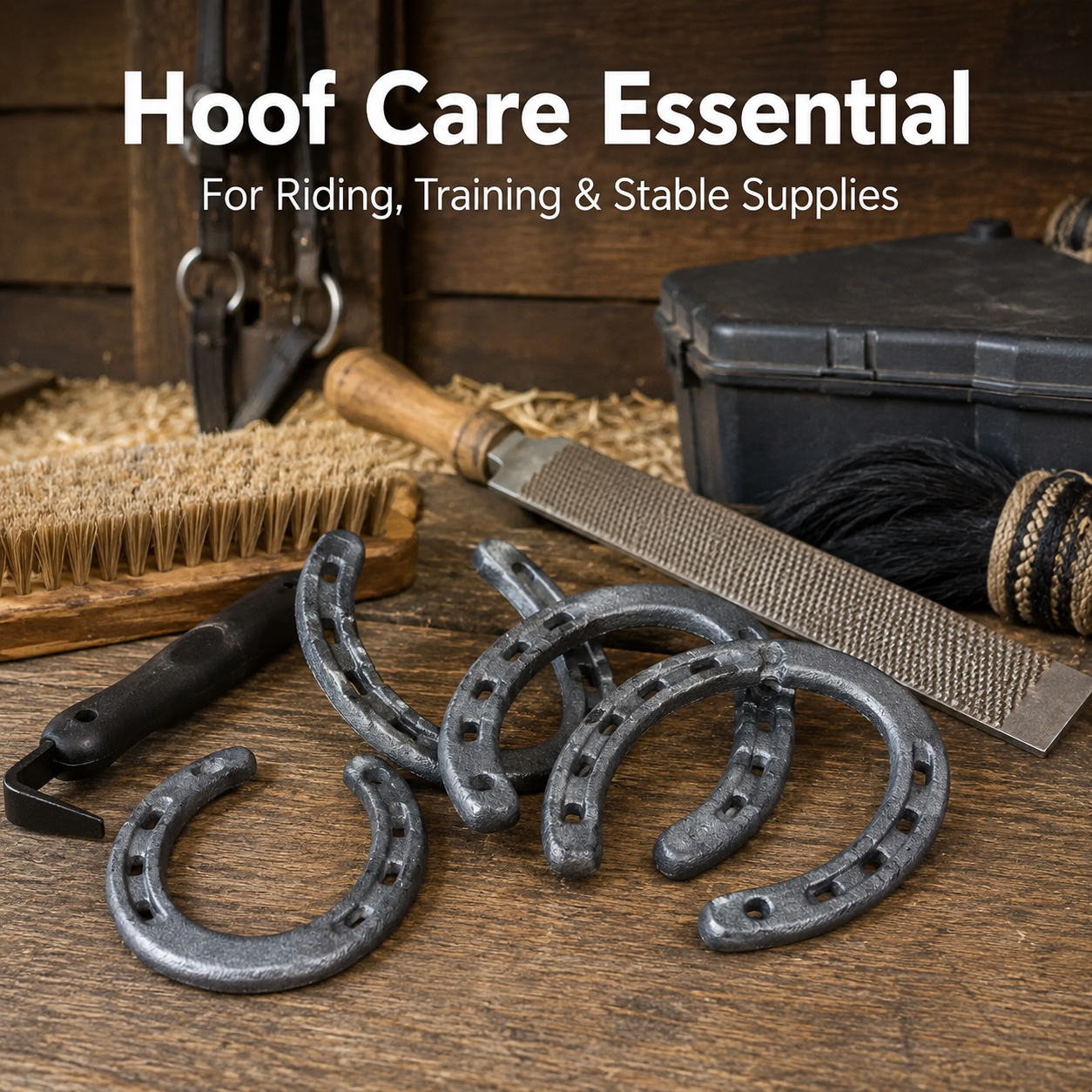 Quachton™ Cast Iron Horseshoes (Set of 4)
