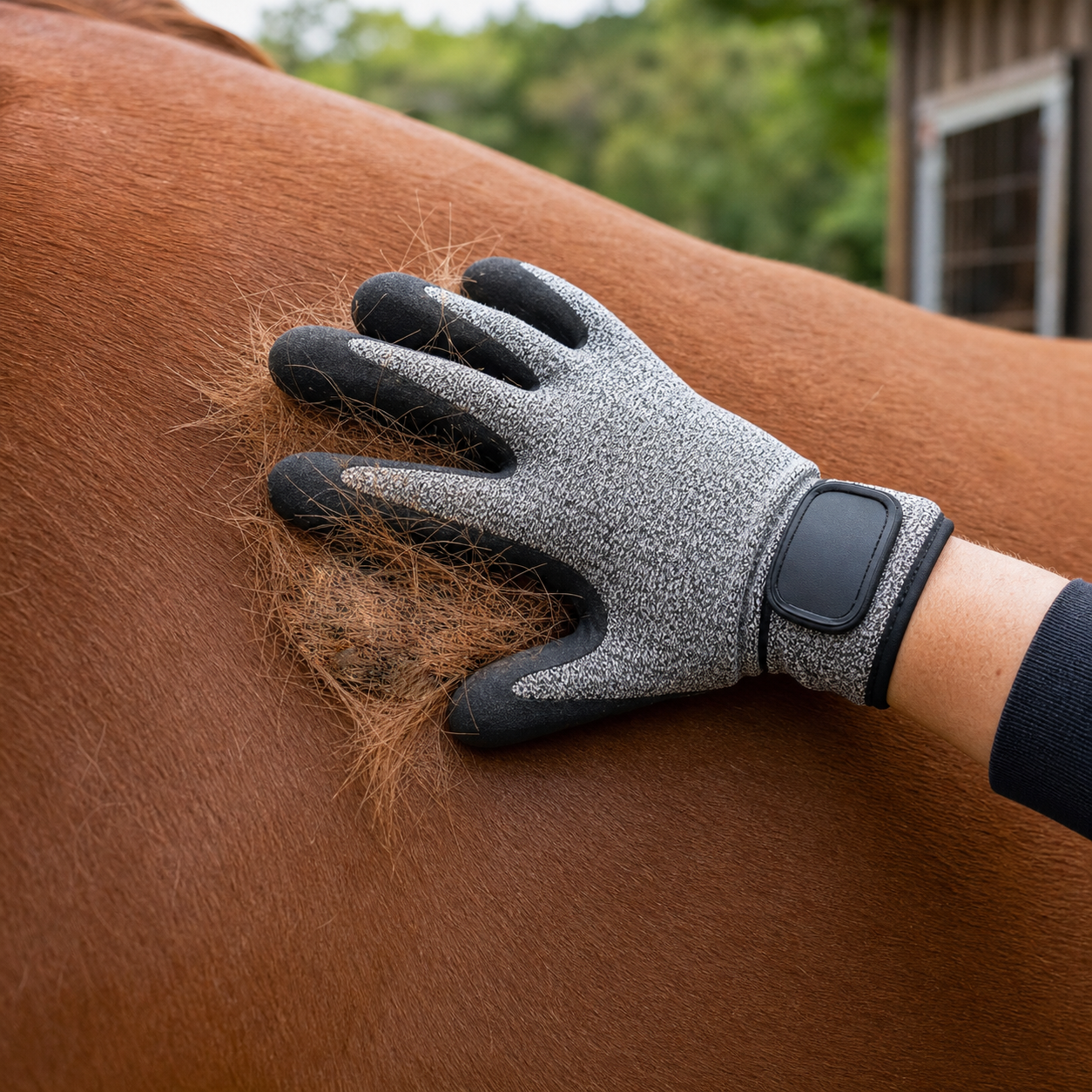Quachton™ Horse Grooming & Deshedding Gloves (Pair)