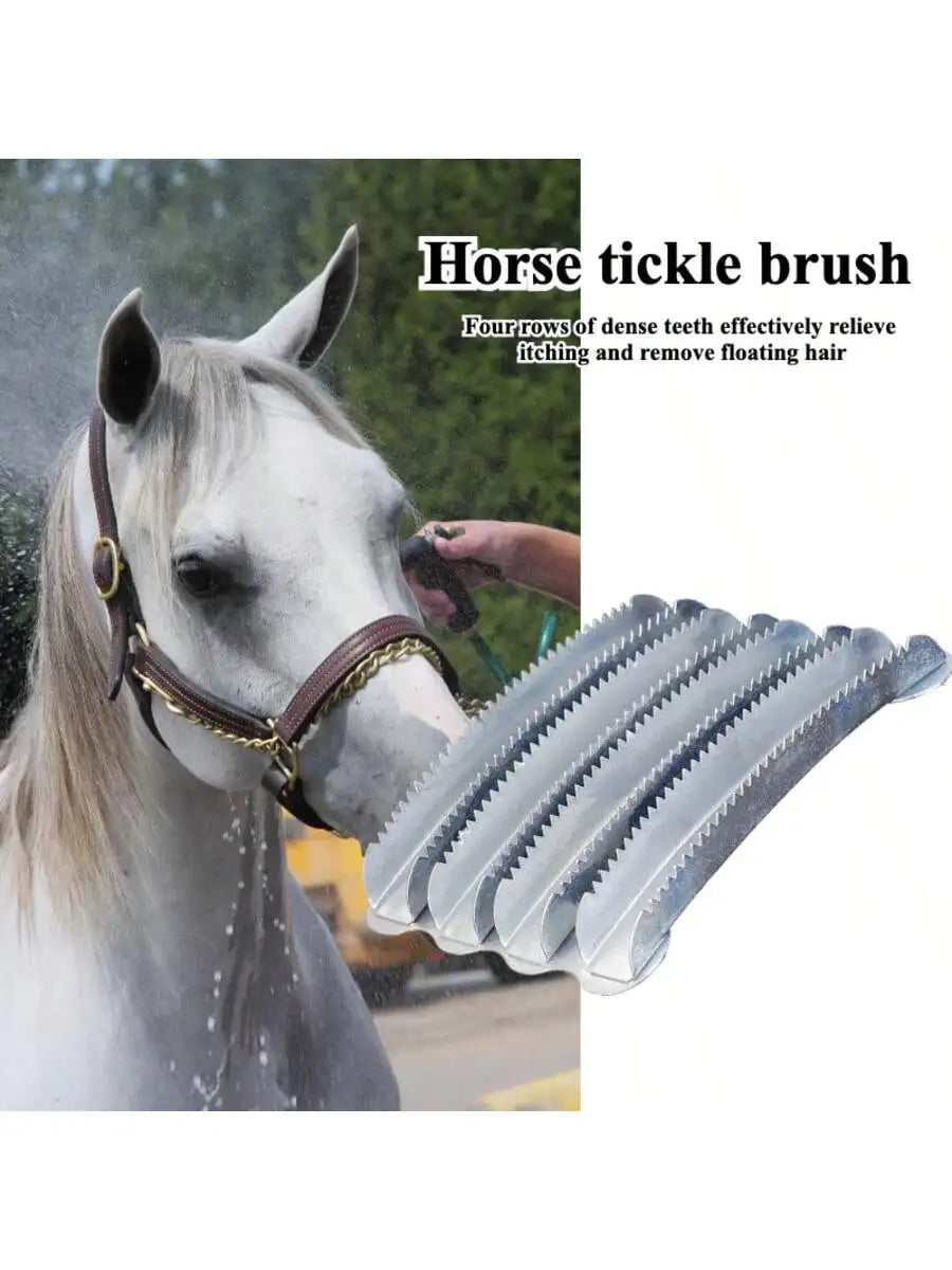 Quachton™ 4-Row Horse Grooming & Shedding Brush