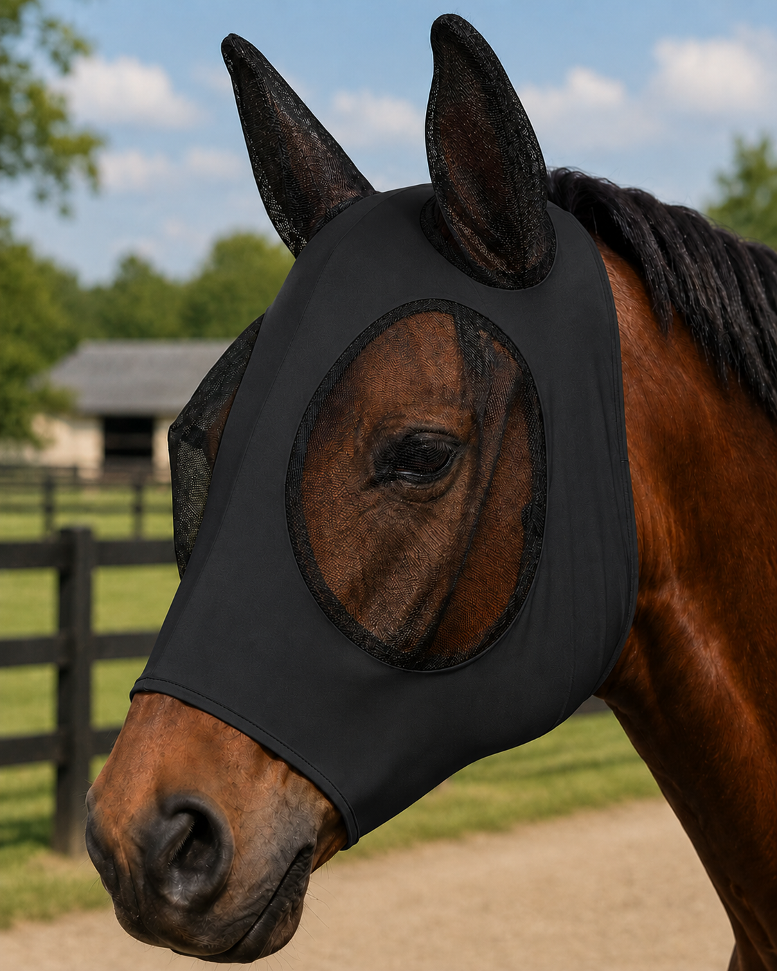 Quachton™ Breathable Fly Mask with UV Protection